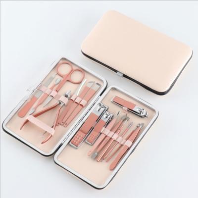 China Daily Nail Care Tools 16 PCS/Set Manicure Set Nail Art Tool Set Pedicure Care Cuticle Beauty Grooming Kit Stainless Steel Nail Kit for sale