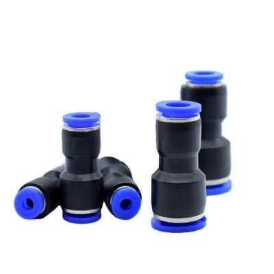 China Building Material Shops 6 PAGE Series Quick Connector 8 10 12 14 Pneumatic One Touch 16mm Direct Tube Flattening Fittings for sale