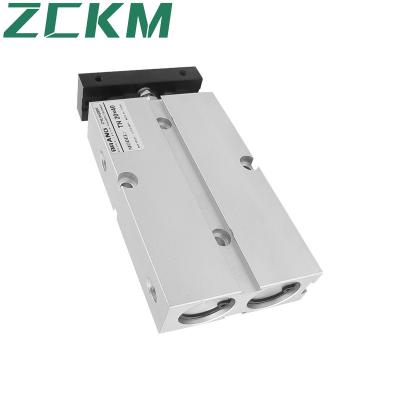 China ZCKM Industry Brand 10 Diameter TN Series Aluminum Alloy Double Rod Air Cylinder Pneumatic Double Shaft Pneumatic Cylinder With Magnet for sale