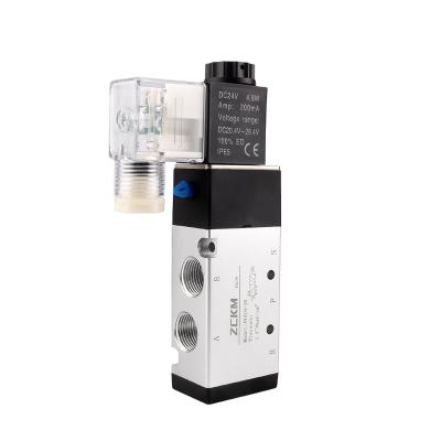 China General Way Connection Type 2 Position 5 Solenoid Valve 12V/24V/220V Air Control Valve Pneumatic Directional Valve 4V210-08 2V 3V for sale