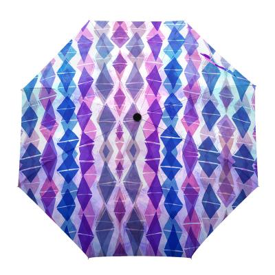 China Minimalist Cartoon Umbrella Fold 3 Manual Control Umbrella Custom Printing Umbrellas For Wholesales for sale