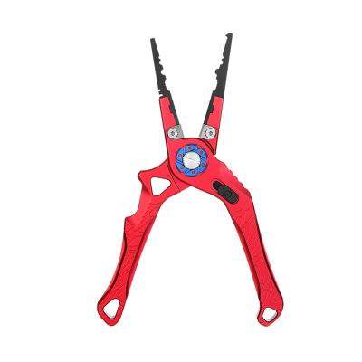 China Outdoor Activities Fishing Factory Wholesale High Quality Aluminum Fishing Pliers Tools With Self Locking System For Outdoor for sale