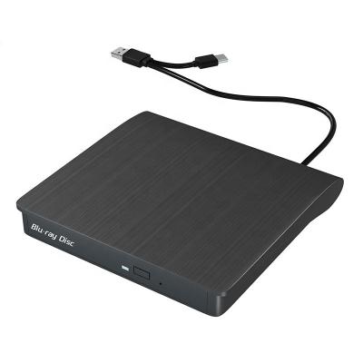 China External Ultra-thin USB 3.0 External Blu-ray Drive BD Burner Portable CD/DVD Optical Drive,Blu-ray Burner for Laptop PC for sale