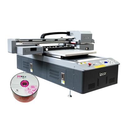 China food & Locor Head UV Flatbed Printer Beverage Factory UV Led Plotter 9060 A0 A1 XP600 Printing CMYK+LC+LM+V Color for sale