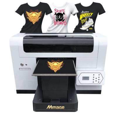 China A3 dtg machine UV flatbed printer Cloth/UV Mimage Digital T-shirt printing for cotton fabric jars towel canvas bags for sale