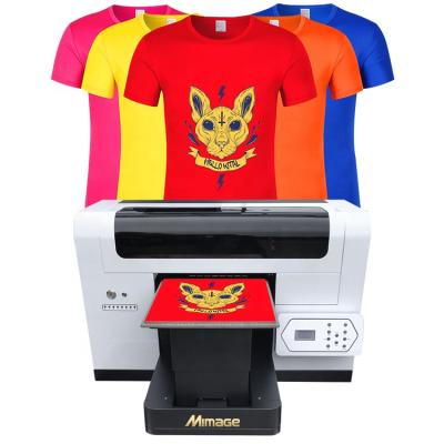 China A3 DTG printer 1440dpi dual printer hotels xp600 dark and light color T-shirt printer direct to garment t-shirt printer for sale