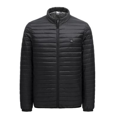 China Cotton Breathable Padded Usb Electrically Heated Jacket Coat Warm Men Heated Coat for sale