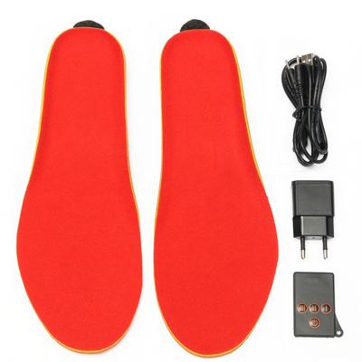 China Remote Control Heated Insoles Composed of Fiber or Pet Mat Heating Insoles Washable Warm Thermal Insoles for sale