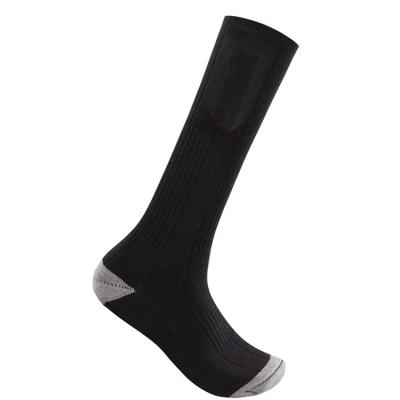 China Breathable exteriors electrically keep the unisex rechargeable heated socks warm with batteries for sale