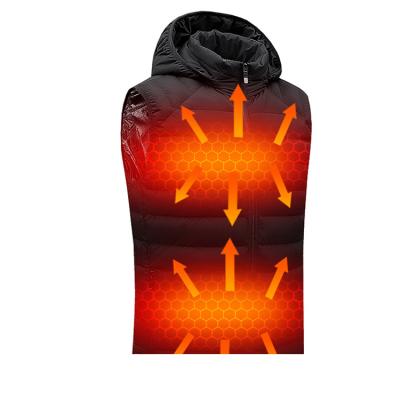 China Breathable Winter Suit Temperature Control Outdoor Camping Heating Heated Vest for sale