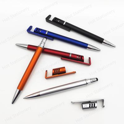 China Distinctive Custom LOGO Printed Novelty 3 In 1 Stylus Touch Screen Promotional Pens With Phone Support Participation for sale