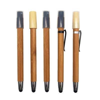 China Eco-Frendly Barrel Stiletto Perfume Pen Empty Alcopen Hand Sanitizer Spray Pen Bamboo Spray Bottle for sale