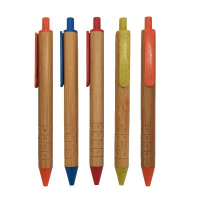 China New Eco-Frendly Stationery Electric Curving Pen Gift Eco-Friendly Wooden Bamboo Pen Engraving Bamboo Ballpoint Pen for sale