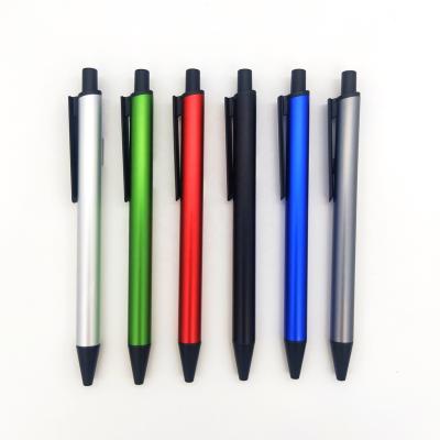 China Stylish custom ballpen retractable aluminum metal pens for gift tip branded with custom logo for sale