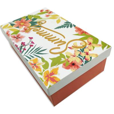 China Recyclable High Quality Printed Hot Sale Cardboard Box Color Shoe Packaging Display Box Paper Packaging Box for sale