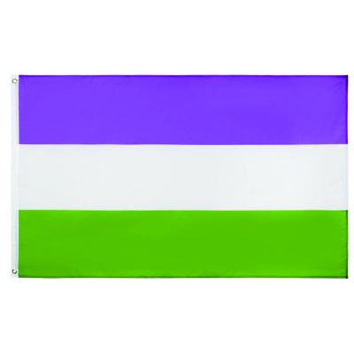 China Genderqueer Pride Flag Factory Supply Polyester 3x5 ft LGBT Rainbow Flag FLYING Banner for sale