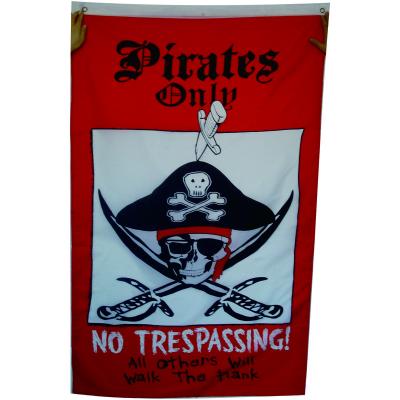 China Jolly Roger Crossbones Skull and Sword Pirate Flag FLYING Banner Flag Factory Supply Polyester 3x5 ft for sale