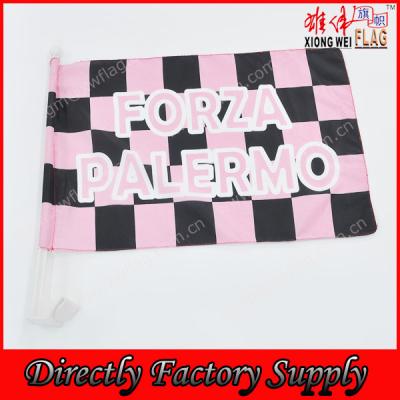 China FLIGHT FORZA PALERMO Printed Race Car Window Checkered Flag for sale