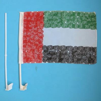 China PENNANT Flag Factory Directly Supply United Arab Emirates Fingerprint UAE Car Flag for sale