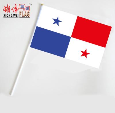 China Cheap Pennant Custom Panama National Hand Mini Flags for sale