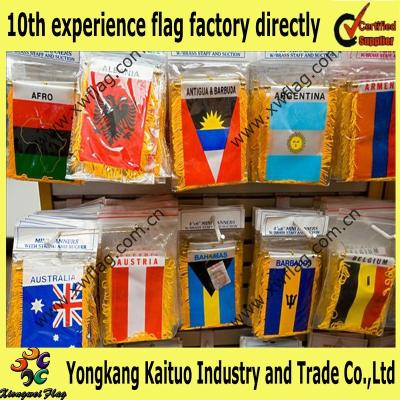 China Inch Customized 2*4 Mini Car Hanging Hanging Flag Banner And Pennants for sale