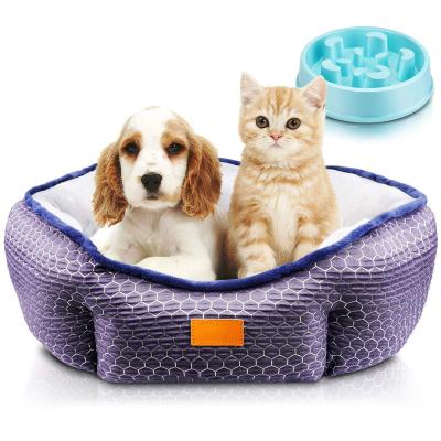 China Travel Low Price Promotional High Quality Pet Bed For Cat Dog Beds Soft Warm Cute Pet for sale