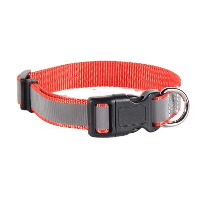 China Hot Sale Cheap Custom Logo Padded Printed Plain Nylon Dog Collars Dog Collar for sale