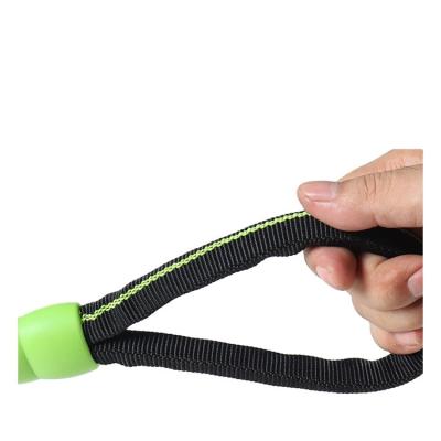 China Hot Selling Black Padded Color Carabiner Hemp Dog Leash Portable For Big Dog for sale