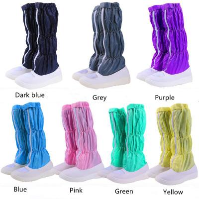 China Wholesale Cleanroom Hat ESD Safety Shoe Steel Boots Anti Static Colors Unique Anti Static Toe Shoe Cover Booty PU Steel Boots for sale