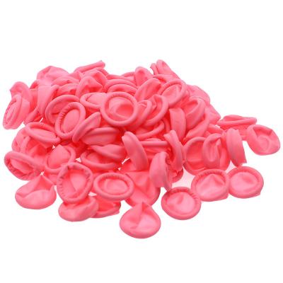 China Water Proof Factory Price Anti ESD Latex Finger Cradles 500g Clean Room Use Disposable Finger Cradles Rose Static Finger Cradles for sale