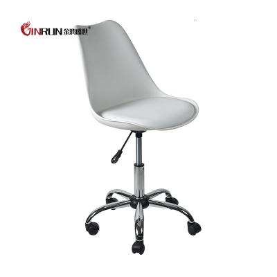 China Null Modern Plastic Dining Chair With Metal Base for sale