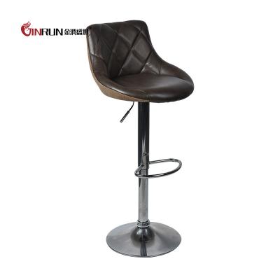 China Null Luxurious Mesh PU Leather Bar Chair for sale