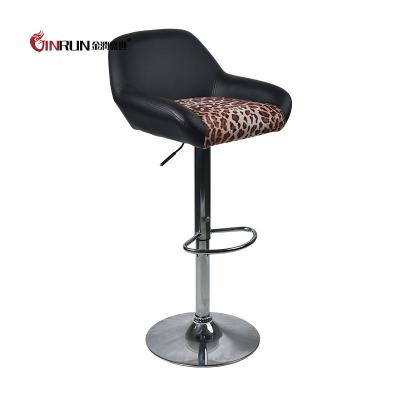 China Leopard Zero Print Upholstered Helm Chair for sale