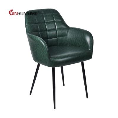 China PU Null Leather Cover Upholstered Dining Chair for sale