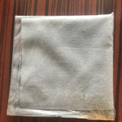 China Sustainable Gray Microfiber Cleaning Towels Household Car Cleaning Cloth for sale