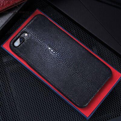 China Genuine Quality Real Leather Luxury Stingray Factory Jewelry Stingray HS Phone Case for sale