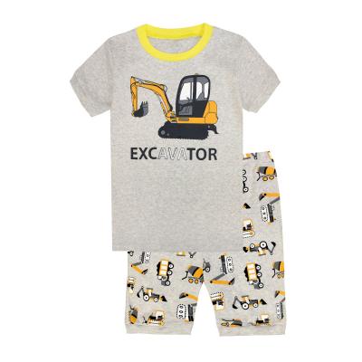 China Summer Loose Home Boy QUICK DRY Short Sleeve Cartoon Clothing Pajamas Set Children Sleepwear For Home Use for sale