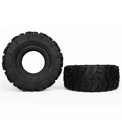 China Long Lasting Diameter 130MM 2.2 Inch Elevating Car Tires With Sponge For 1/10 Axial RR10 Appearance Snowman for sale