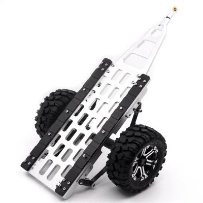 China Durable Durable RC Simulation Accessories Metal Trailer for 1/10 D90 SCX10 Model Climbing Car for sale