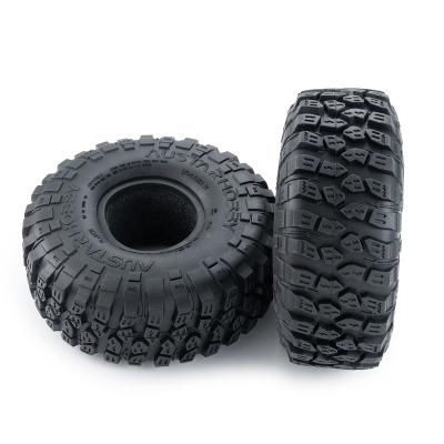 China New Durable 1.9 Inch 120mm Rocks Rubber Tires Wheel Tires For Axial 1/10 SCX10II 90046 RC Crawler Cars for sale