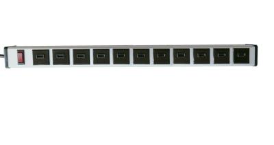 China Multiple 11 USB Port Power Strip With Surge Protection For Home / Commercial Use for sale