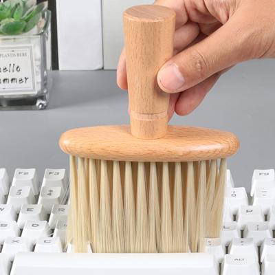 China MagicTool Beech Wool Soft Bristle Soft Bristle Dust Gap Cleaning Brush Keyboard Waterproof Wooden Mechanical Desktop Cleaning Brush for sale