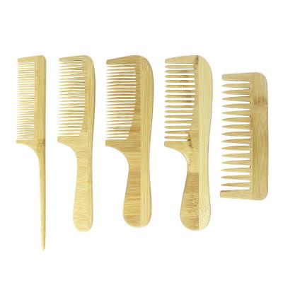 China Cushion Wholesale Price Bamboo Tooth Hair Comb Beard Wide Fine Brush And Comb for sale