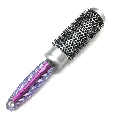 China Salon Professional Hair Brush Compact Around Comb Custom Plastic Hair Brush for sale