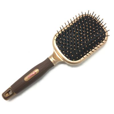 China Professional Popular Paddle Paddle Cushion Hair Brush With Mirror for sale