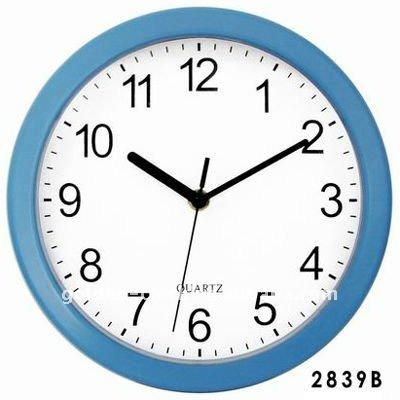 China plastic plastic wall clock for sale