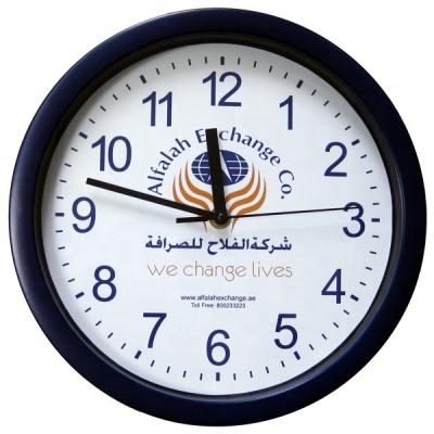 China Antique Style 10 Inch Custom Logo Advertising Wall Clock for sale