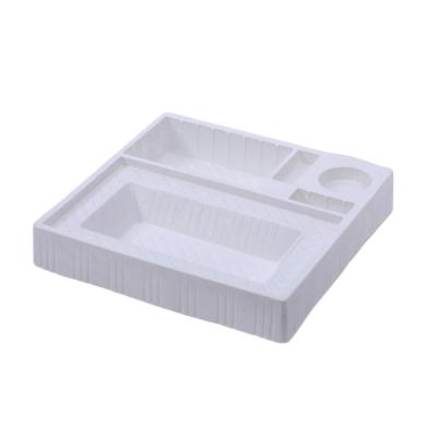 China Selling Beautiful Biodegradable Warm White Soft Plastic Plastic Packaging Thin Cosmetic Plastic Tray for sale