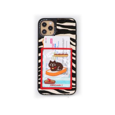 China 18 Other Colors Customized Custom Personality Plush Embroidery Case Phone Case for sale