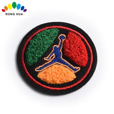 China 3D Customized Cheap Ball Towel Embroidery Patches For Mens Jeans for sale